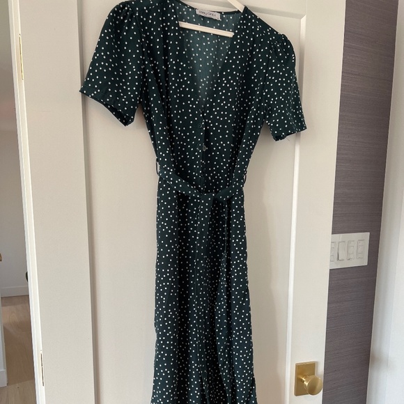 Green Polka dot Jumpsuit - Picture 1 of 1